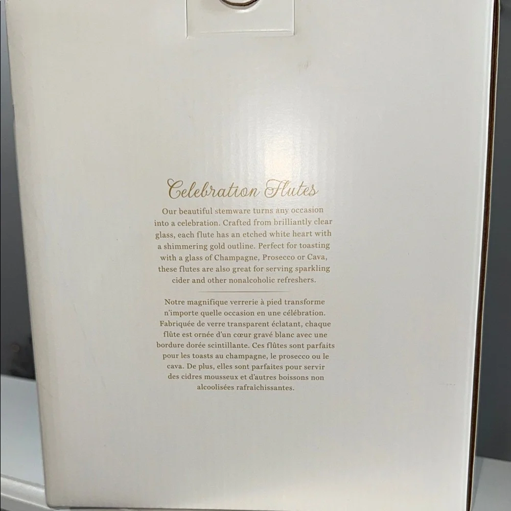 Williams Sonoma Celebration Flutes Set of 2